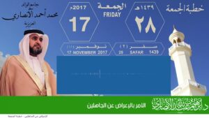 الأمر بالإعراض عن الجاهلين